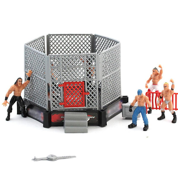 Brottningsleksaker Wrestler Warrior Leksaker Rolig Brottningsring Set Barnleksaker db