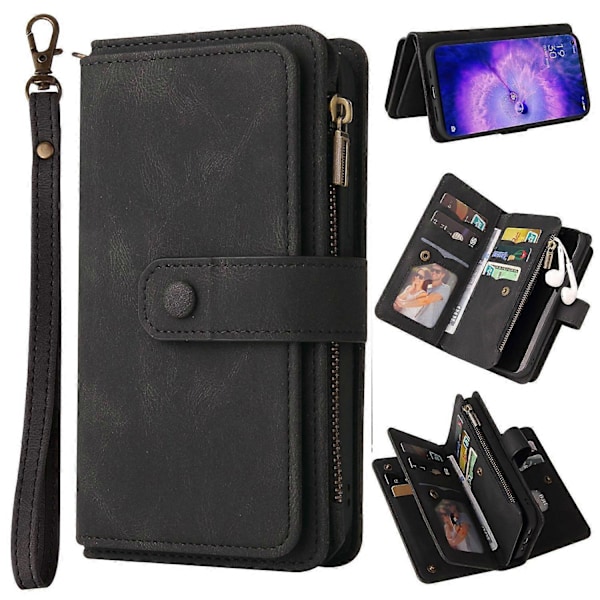 För Oppo Find X5 Pro Mobilskal [DB] Multicolor Black