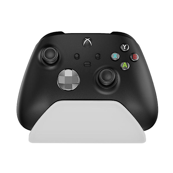 For Xbox One / One Slim / One X / Series S X Gamepad Feste ABS Spillkontroller Skrivebordsutstillingsstativ [DB] White