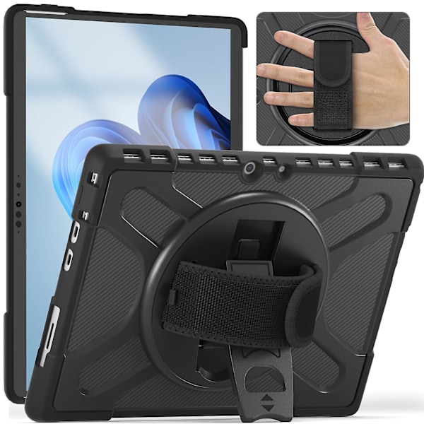 Tpu + Pc nettbrettdeksel for Microsoft Surface Pro 8{DB} Black
