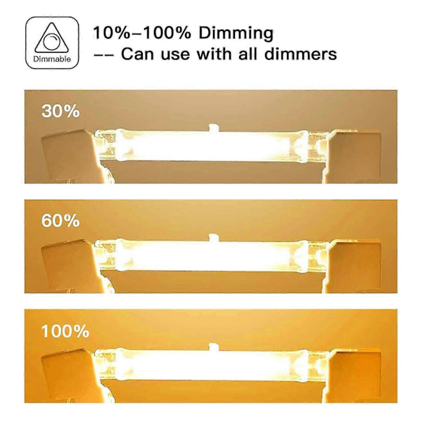 R7s Halogenlampa 118 mm 200 W 230 V 10-pack Halogenstav R7s Halogenlampa R7s Dimbar Halo {db}