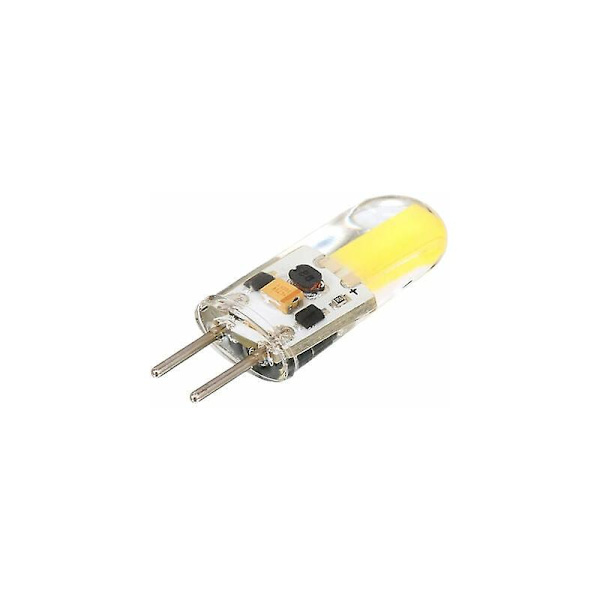 Dimbar LED-lampa GY6.35, Ampoule LED COB i silikon 12V DC, 3W, Vit {DB}