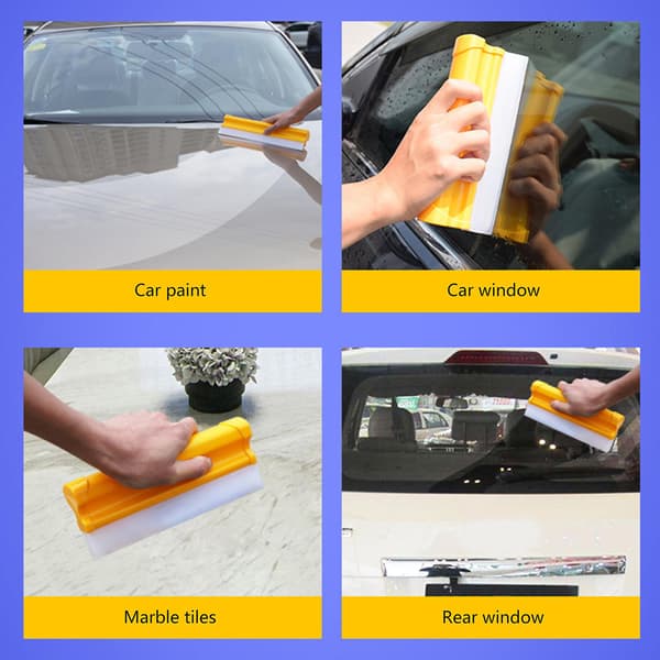 Klassisk Vandblad Silikon T-Bar Squeegee til Hjem Bil db 30cm