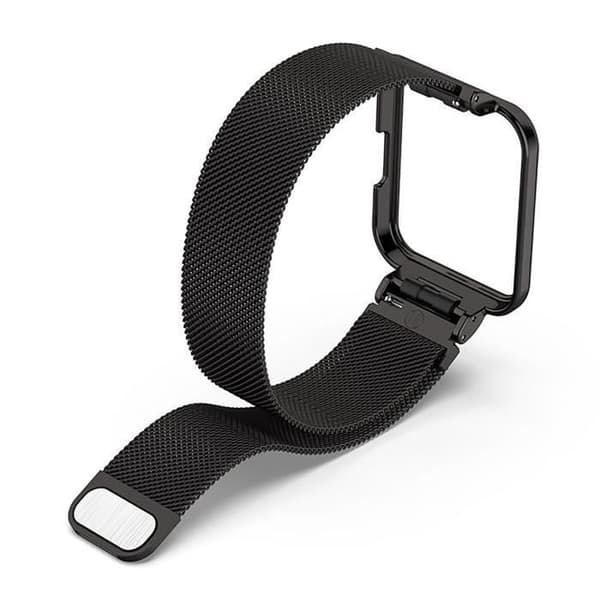 Sort urrem i rustfrit stål til Redmi Watch 2 Lite[DB]