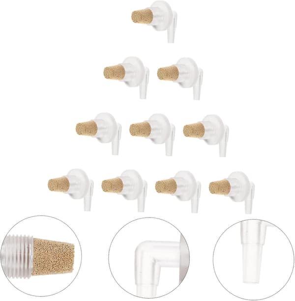 10 st syrepump luftdiffusor akryl akvarium luftbeslag akvarium luftbubbeldiffusor dekor