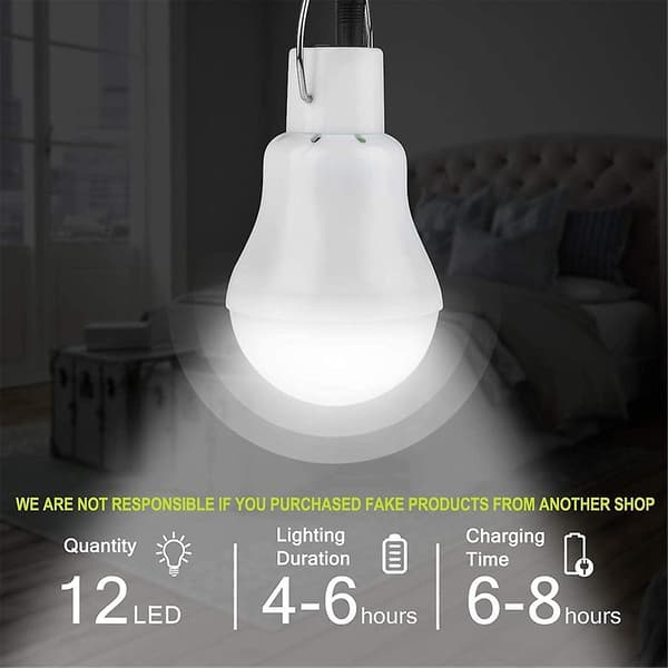 Solcelledrevet nødlys LED-lyssensor fjernkontroll campinglys [db] White
