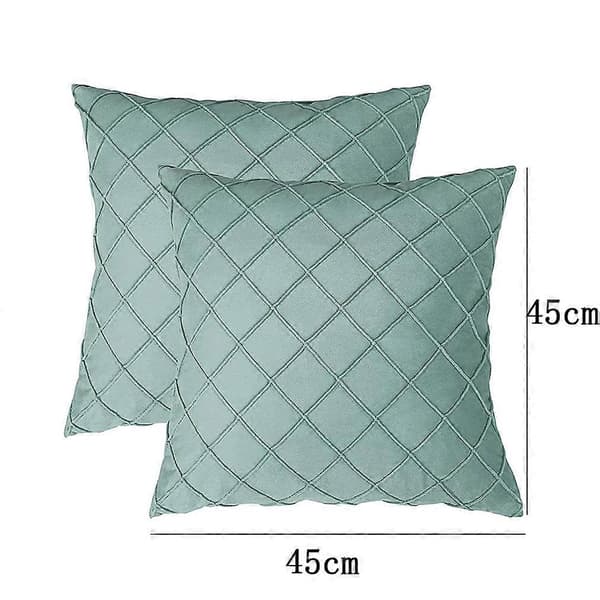 2-pak sofapude sengekant bil lændepude fløjl pudebetræk 45X45 cm [DB]