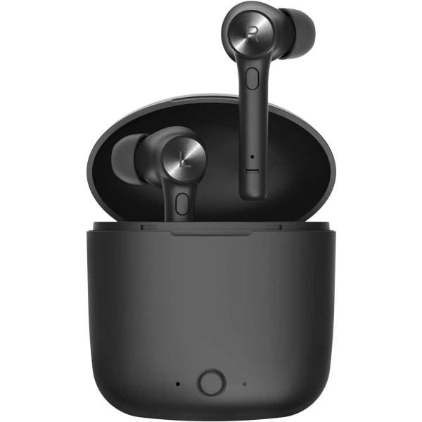 Trådløse ørepropper med Bluetooth 5.0 In-Ear-hodetelefoner med bærbar ladeveske, USB C