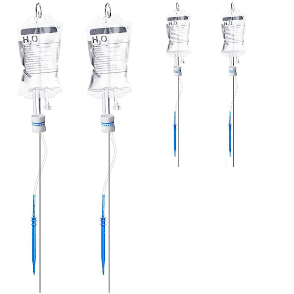 4 st automatiska bevattningssystem för växter 350 ml växtbevattningsdropppåse med metallstöd [XC] As Shown