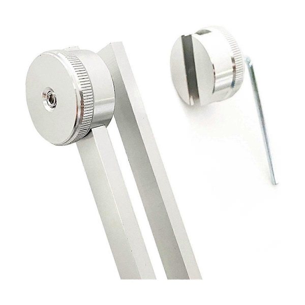 128 Hz Stämgaffel med Vikt - Akustisk Stämgaffel för Terapi 128 Hz Akustisk Glidstämgaffel{ DB} Silver