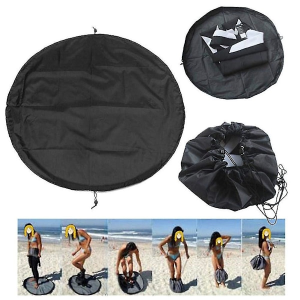 Surf Wetsuit Skiftematte Vanntett Strand Tørrpose Klær Oppbevaringspose For Surfere {DB} 130cm