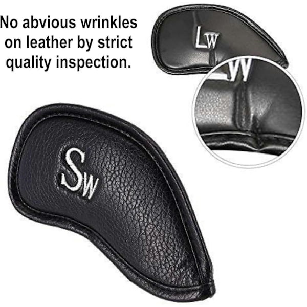 12 stk. eller 1 stk. Tykke Syntetiske Læder Golf Jern Headcovers Sæt Headcover Passer til Alle Mærker Callaway Ping Taylormade Cobra Etc. db