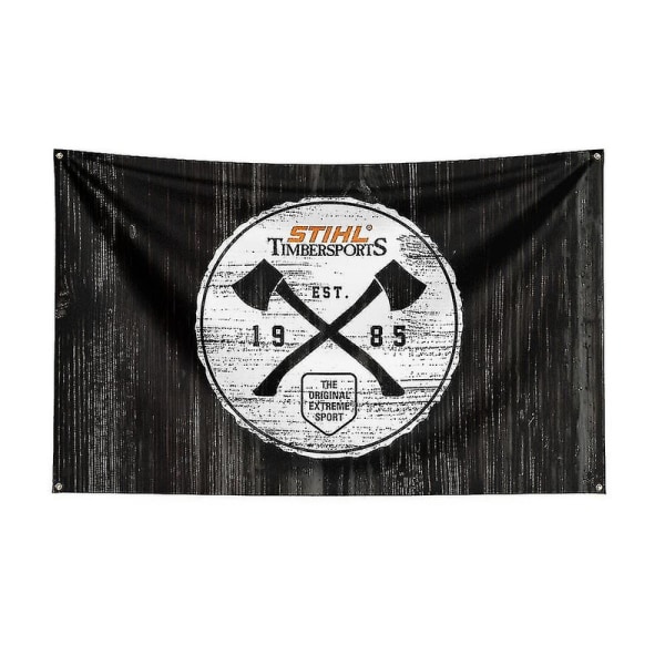 3x5ft Stihl Timbersports Series Flag Polyester Digital Printing Banner Til Dekoration DB J0483 120 x 180cm