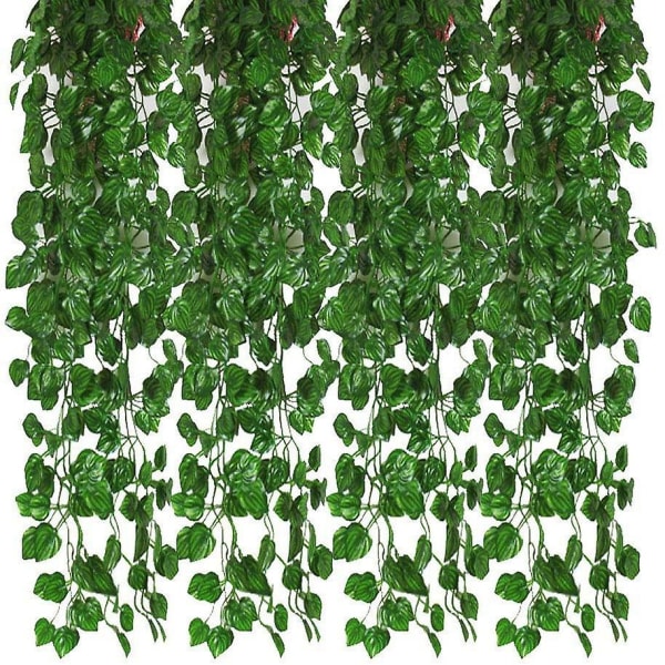 12 st konstgjord murgröna krans blad vinstockar växter grönska hängande växter för bröllop Bakgrund Arch Wa