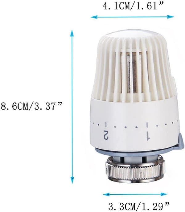 Termostatisk radiatorhode, Trv radiatortermostathode M30 X 1.5 radiatorventilutskiftningshode termostatisk radiatorventilhode