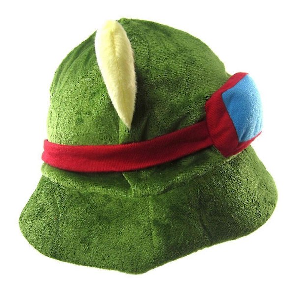 Brdwn Swift Scout Teemo Grön Cosplay Cricket-Keps Solhatt Spetsig Keps db Amy green