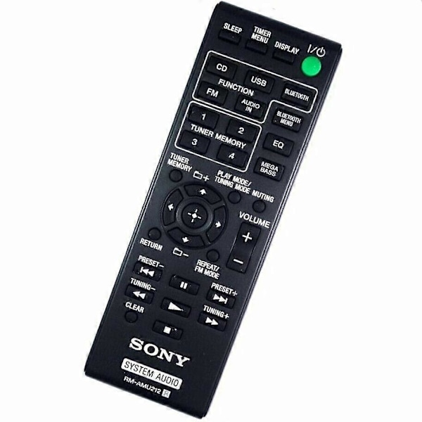 Uusi Alkuperäinen RM-AMU212 Kaukosäädin Sony System Audio CMT-X3CD HCD-SBT20 [DB]