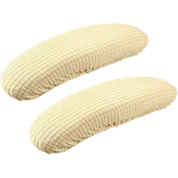 Kontor Roterende Stol Armlene Trekk, 1 par Elastiske Stol Armlener Trekk Avtagbare Kontorstol Armleneputer Trekk, Armleneputer Stretch Pr [db] Yellow