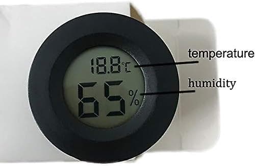Mini digital termometer - 4,5 cm, digital LCD-skärm, svart [DB]