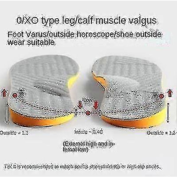 Supinationsåler til Oversupination & Fodjustering Ortopædiske Indlægssåler til Mænd og Kvinder Korrigerende Fodstøtte til Supinationslindring [DB] Black Size 41 42