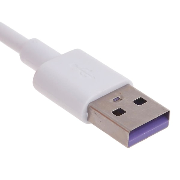 Nopea valkoinen Type-c USB kaapeli on/off-kytkimellä puhelimille ja tableteille [DB] 1m