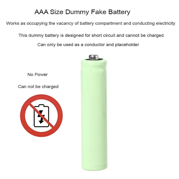 USB AAA Batteri Eliminator Strömförsörjningsadapter, 1.5V 3V 4.5V 6V för AAA LR03 {db} 6V