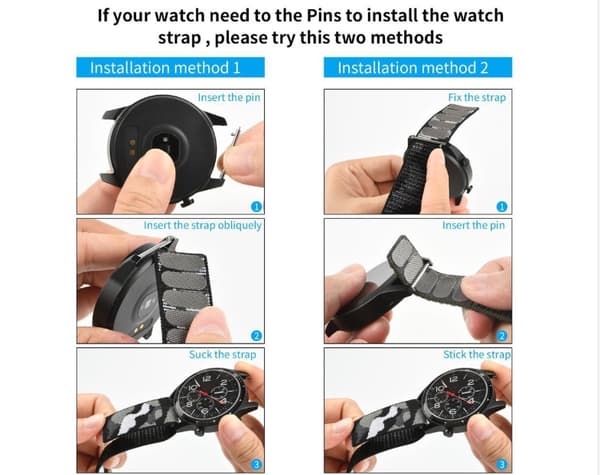 26 mm Hook Loop nylonrem til Garmin Fenix 6 6x urrem armbånd