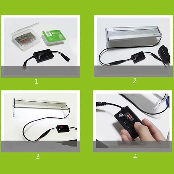 Akvarium LED Lys Dimmer Controller Modulator Intelligent Timing Dæmpningssystem db