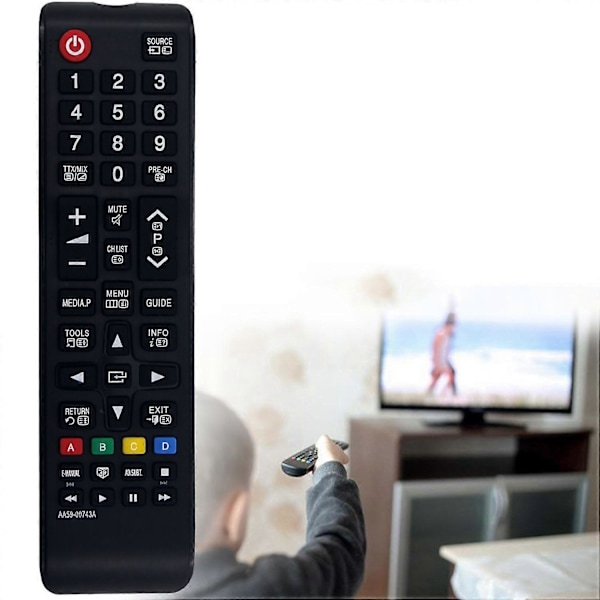 AA59-00743A Erstatningsfjernbetjening til Samsung TV ABS Fjernbetjening til fjernsyn [DB]