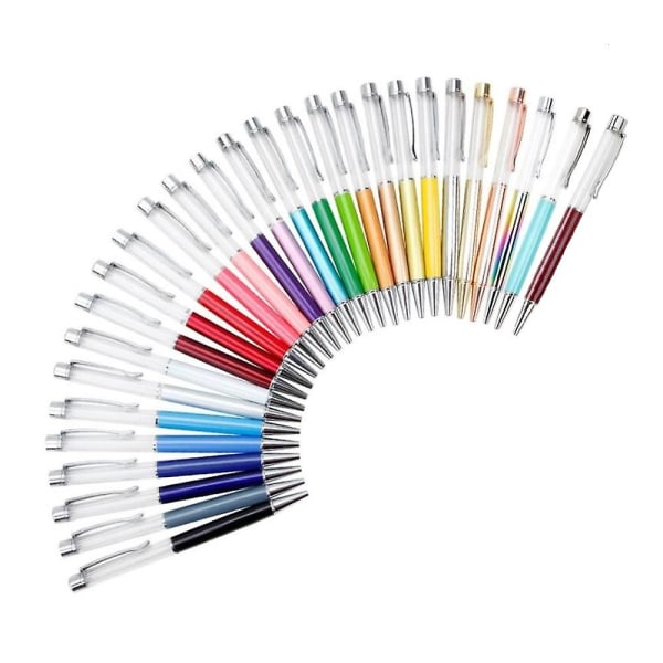 28-pak farverige tomme rør flydende gør-det-selv-penne, der bygger dine foretrukne flydende sand-penneforsyninger til
