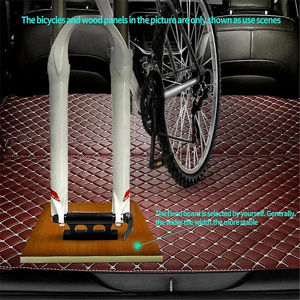 Cykelgaffelmontering cykelbilställ takräcke cykelmontering snabbkoppling genomgående axelhållare, A