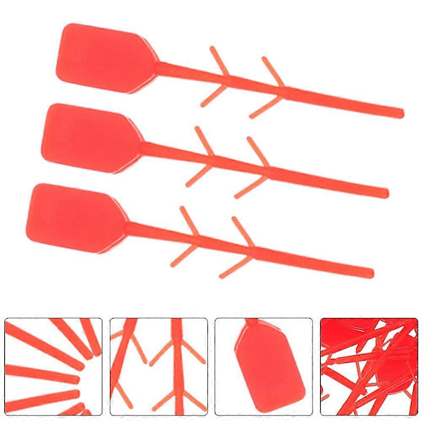 300 stk. Sikkerhedsforsegling til brandslukker, låseforsegling til brandslukker, brandslukkerforsyning [DB] Red 3.50X0.50X0.20CM