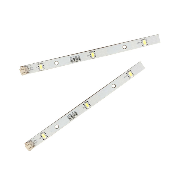 2x LED-remsor för Rongsheng Hisense Logik Kylskåp Frysar MDDZ-162A 1629348 [DB]