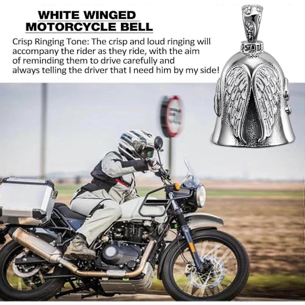 Moottoripyörän kello, Biker-ajokello, Onnenkello moottoripyörään, 3D Angel -ajokello, Lu db