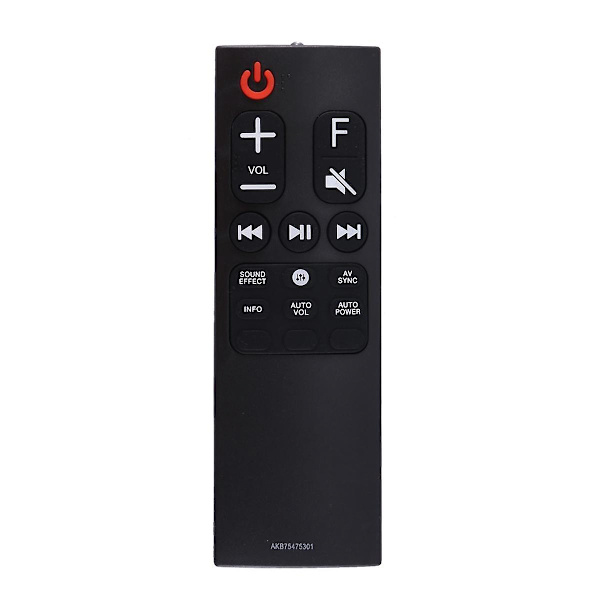 Ersättningsfjärrkontroll Akb75475301 för Lg Soundbar Högtalarfjärrkontroll [DB] Black