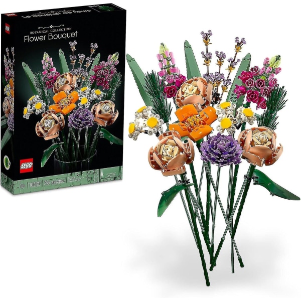 Blombukett Set - konstgjorda blommor med rosor, dekorativa hemtillbehör, present till honom och henne 10280 [dB}