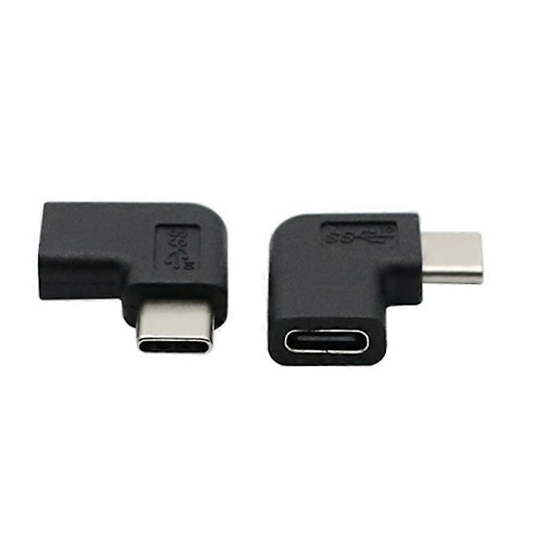 Usb 3.1 Type C Uros - Naaras Muunnin Usb-c Adapteri 90 Asteen Kulmassa [DB]