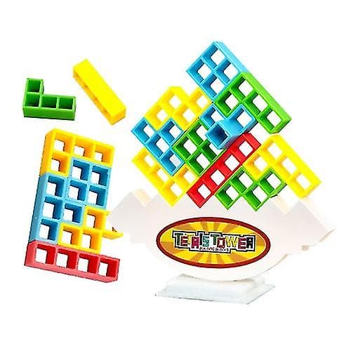 48 st balans gunga stapla höga byggstenar förälder-barn brädspel [DB]