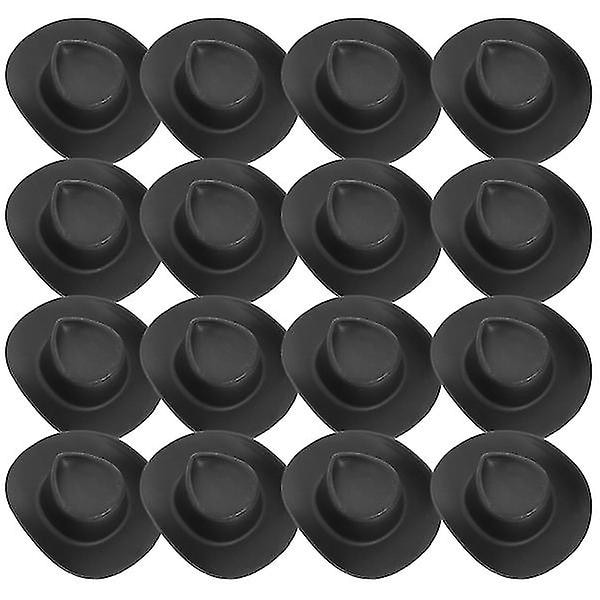 20 kpl Mini Cowboy Hatit Mini Western Hatit Leikki- ja Juhla-Asusteet db Black 20pcs