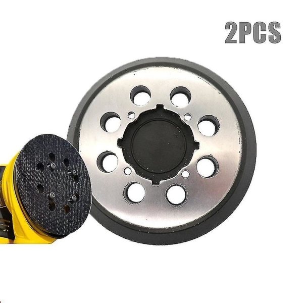 2 st för Dewalt slippapper 5 tum/125 mm 8 hål kardborre slippapper Dwe6421 Dwe6421k Dwe6423 slippapper stödplatta  [dB}