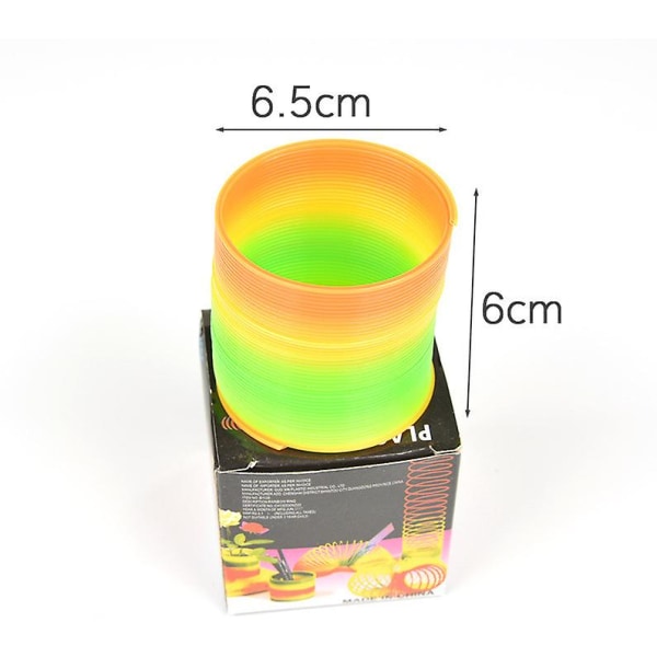 3 st Rainbow Coil Spring Slinky Leksak Jätte Klassisk Nyhet Plast Magisk Fjäder Leksak Db