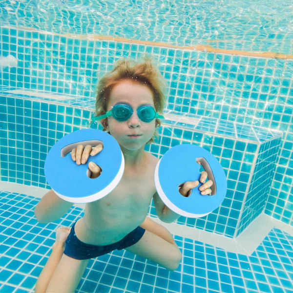 4 stk. Vandtræningsskiver Vandvægte til Pooltræningssæt Eva Skum Vand Aerobic Udstyr til Voksne Håndholdt Poolmodstand db