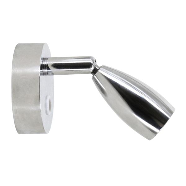 DC 12V / 24V RV Læselys Spotlight til Autocamper Yacht Truck Kabine [DB] silver 4.65x 2.56 inch
