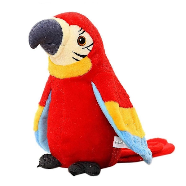 Talking Parrot Toy Mimicry Speaking Plush Toy Repeat What You Say Electronic Record Toy Stuffed Animal Interactive Sensory Educational Toy  [DB]