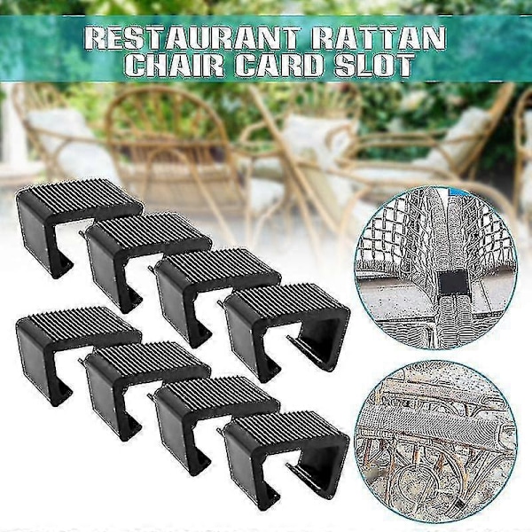Rattan Møbelklemme Multifunksjonell Kurv Sofa Kobling Festemiddel Holdbar Utendørs Rattan Stol Klemme [DB] Card Slot  4.3cm   pack Of 8