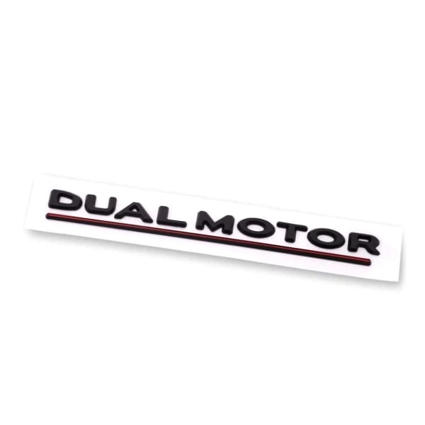 För Y X S Dual Motor Emblem - 3d Dual Motor Badge Sticker Dekor Prestanda Emblem Tillbehör