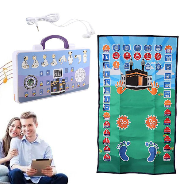 Moderne interaktive pedagogiske bønnetepper Barn Muslimske elektroniske maskiner Tilbedelse [DB] As Shown