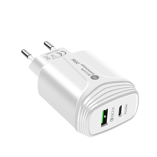 USB Charge Quick Charge Pd 20w Snabbladdningsladdare Qc3.0 Type-c Laddningshuvud Universal Mobile P