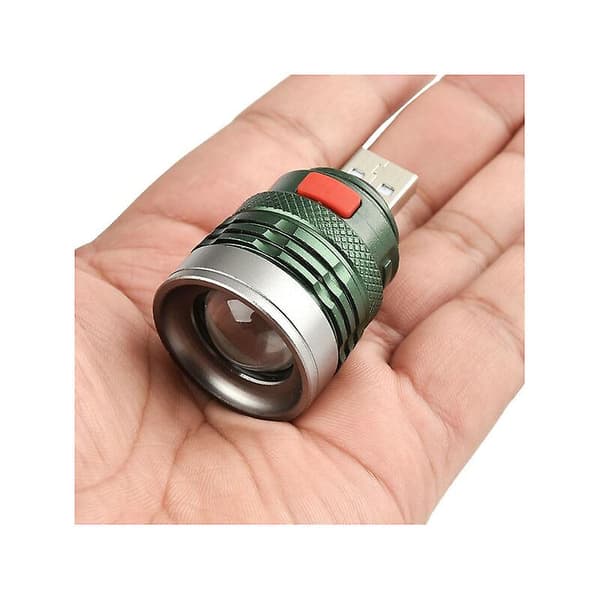 Korkea laatu Usb Led Camping Light Portable 3 Modes Mini Extendable Flashlight 1pcs(valkoinen valo)