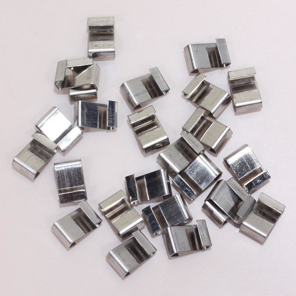 100 stk drivhusklips i rustfritt stål, Z-formede glassklips for drivhus, glassklemmer [dB}